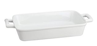 Harold Import Co 98048 HIC Oblong Rectangular Lasagna Pan, White Porcelain