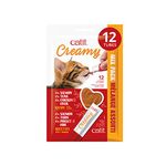 Catit Creamy Lickable Cat Treat, Healthy Cat Treat, Assortment, 12 tubes (Pack of 1)