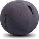 Vivora Luno - Sitting Ball Chair for Office and Home, Lightweight Self-Standing Ergonomic Posture Activating Exercise Ball Solution with Handle & Cover, Classroom & Yoga, Standard