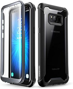 i-Blason Case for Galaxy S8+ Plus 2017 Release, Ares Full-Body Rugged Clear Bumper Case with Built-in Screen Protector for Samsung Galaxy S8+ Plus (Black)