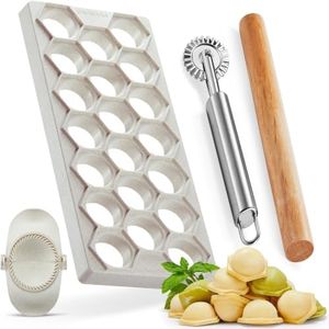 MUMSUNG Russian Pelmeni Maker Mold, Ravioli Maker Dumplings Mold