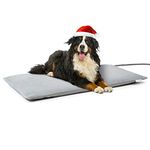 Toozey Outdoor Pet Heating Pad, Thermostatic Dog Cat Heating Pad with Chew Resistant Cord, Heated Pet Bed for Dogs Cats, Pet Heated Mat, Suitable for New Born and Older Pets