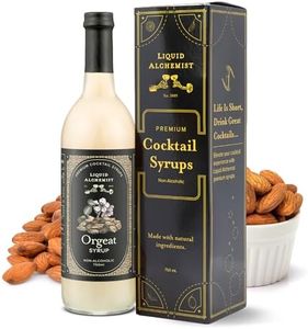 Liquid Alchemist Orgeat Syrup for Cocktails - Real Ingredients Make our Almond Syrup for Cocktails the Perfect Orgeat Syrup Mai Tai Mix - Our Orgeat Almond Syrup is Non-GMO Gluten Free & Vegan (25 oz)