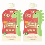 Rorosaur Baby Food - Millets with Pumpkin & Banana, Ready to Eat Cereal & Porridge for Little One | Rich in Vitamins, Minerals & Proteins | No Added Sugar/Salt, Preservatives - Pack of 2 (100gms each)