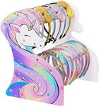 FIOBEE Girls Headband Holder Organizer Unicorn Storage Hair Accessories Hairband Display Stand Home Room Decors for Kids Purple