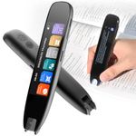 Scan Reader Pen, 142 Languages Scan Translator Pen,Supports Speech & Scan to Text, Real Time Pen Reader Scanner,Smart Reading Pen for Dyslexia, Elderly, Kids, Students (Dark Grey)