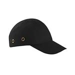 UBasic Safety Hard Hat Baseball Bump Cap Lightweight Safety Hard Hat Head Protection Cap Breathable Hat Head Protection Cap(Black-S)