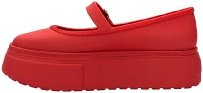 Melissa Soft Ballerina Platform for Women, Red, 8