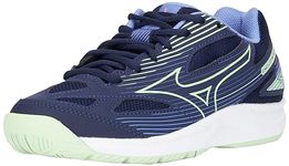 Mizuno Unisex Cyclone Speed 4 Volleyball, EveBlue/TechGreen/Iolite, 10.5 UK