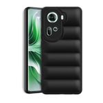 Plus Puffer Case Camera Protection Soft Back Cover for Oppo Reno 11 5G - Black