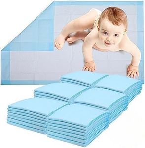 Healqu Disposable Baby Changing Pad Liners - 50 Pack, Super Soft, Absorbent and Waterproof - Mess-Free Baby Diaper Changes on Every Surface - 17x24 Inches