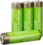 Amazon Basics 4-Pack Rechargeable A