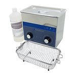 Allendale Ultrasonics 3L Industrial Ultrasonic Cleaner Dial Tank Heated Pro Bath with Basket and Carburettor Cleaning Solution