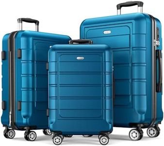 SHOWKOO Full PC Hardshell Luggage Sets, 20/24/28 In Suitcase with TSA Lock & Spinner Wheels, Lightweight Durable Travel Luggage