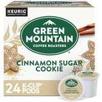 Green Mountain Coffee Cinnamon Sugar Cookie, Limited Edition, Flavored, Light Roast Coffee, 24 Count