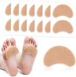 7 Pairs Adhesive Moleskin for Feet, Curved Moleskin Padding Strips Moleskin Strips Moleskin Bandages for Toes Corns Prevention Tapes Shoe Friction for Women Men