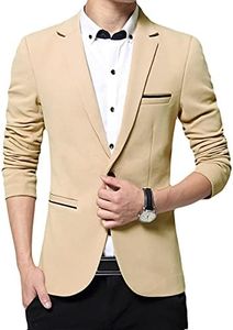 Cloudstyle Men's Suit Jacket One Button Slim Fit Sport Coat Business Daily Blazer