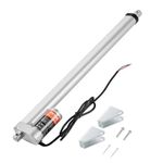 VEVOR Linear Actuator 12V, 18 Inch High Load 330lbs/1500N Linear Actuator, 0.19"/s Linear Motion Actuator with Mounting Bracket and IP54 Protection