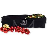 Barlborough Christmas Tree Storage Bag | Protection For Artificial Xmas Trees & Decorations Up To 7ft Black | Strong Quality Waterproof Lockable Large Holdall Bags