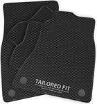 Car Mats to fit Q5 2017+ Diamond Rubber with Black Leatherette Trim [DIAMRUB-2185]
