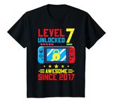 Youth Level 7 Unlocked 7 years old gifts video gamer 7th birthday T-Shirt