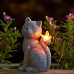 Nacome Solar Cat Outdoor Statues fo