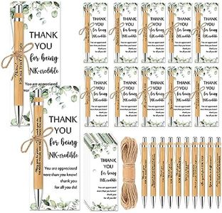 Fulmoon 20 Set Employee Appreciation Gifts May You Be Proud Sign Wood Bamboo Pens with Thank You Bookmark Cards for Coworker Christmas Gifts for Classroom Teacher Student Supplies Party Favor