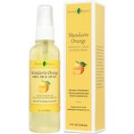 Mandarin Orange Linen and Room Spray, Natural Air Freshener Made with Pure Mandarin Essential Oil, Bathroom Air Freshener, Pillow Spray, or Bathroom Air Freshener Odor Eliminator