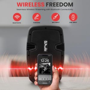 Pyle Bluetooth PA Speaker Kit – Portable Wireless Sound System