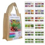 Pronto Seed Grow Your Own Kit | 69 Varieties of Herb, Vegetable & Flower Seeds | Complete Gardening Starter Gift Set for Women & Men