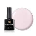 Bluesky Gel Nail Polish, Hard Gel, Builder Gel and Strengthener Gel for Hard, Strong Nails, Extensions and Growth, Soft Clear Pink, 10 ml (Requires Curing Under LED or UV Lamp)