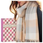 Christmas Gifts for Women Ladies Scarf: Cashmere Scarf for Women UK Scarves, Secret Santa Gifts Ladies Gifts Christmas Gifts for Mum Teenage Girls Gifts for Her Scarf Gifts for Women Stocking Fillers