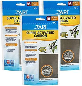 API 3 Pack Super Activated Carbon Aquarium Canister Filter Filtration Pouch, 1-Count Per Pack