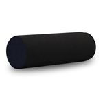 Velvetcossy Cylinder Round Memory Foam Support Pillows 17.8X6 Cervical Neck Roll Pillow with Pillowcase Soft, Comfortable and Breathable for Sleeping, Chair, Car, Sofa,Travel Black