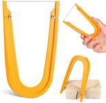 Lothee Pottery Clay Wire Cutter 5.12 x 3.35 Inch Yellow Ceramic Cut Off Tools Hand Pottery Tools and Supplies for Artists Cutting Mud Handcraft