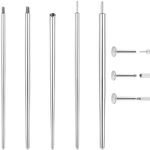 jagosen 16G 18G Piercing Taper Flat Back Earring Applicator Tool Piercing Changing Tool Threadless Piercing Insertion Pin Taper for Body Piercing Stretching Kit for Ear/Nose/Navel/Lip/Eye/brow Piercing Assistant Tool