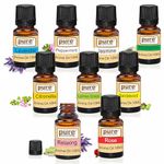 Pure Source India Aroma Essential Oils 9 Fragrances In 1 Pack, 10 Ml Each, (Fragrances: Lemon Grass, Lavender, Jasmine, Rose, Citronella, Eucalyptus, Peppermint, Sandal Wood, Relaxing)