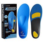 Orthostride Orthotic Insoles with Metatarsal Pads, Plantar Fasciitis Arch Support Inserts for Metatarsalgia, Morton's Neuroma, Ball of Foot Pain Relief, Man Women Insoles for Standing All Day-E
