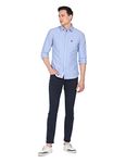 U.S. POLO ASSN. Mens Solid Oxford Fs Regular Fit Shirts (Usshtr0024_Blue_M)