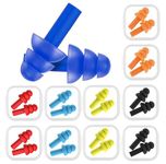 Khelni Noise Cancelling Ear Plugs, Premium Soft Silicone, Reusable, Waterproof, Hypoallergenic, Earplugs for Swimming, Airplanes, Concerts, Shooting, Travelling, Sleeping & Snoring