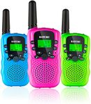 BATURU Walkie Talkies for Kids 3 Miles Range, 22 Channels 2 Way Radio Toy with Backlit LCD Flashlight for Outside, Camping, Hiking, Birthday Gifts for Girls and Boys, Stocking Stuffers for Kids