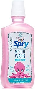 Xlear - Spry Kid's Alcohol-Free Mouthwash Enamel Support Bubble Gum - 16 fl. oz.