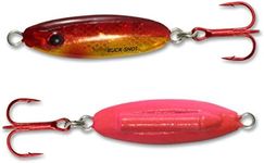 Northland Tackle Fishing Tackle Buck-Shot Ice Fishing Rattle Spoon, Super-Glo Goldfish, 1/16 Oz, 1/Cd