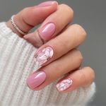 JMEOWIO Gel Nail Stickers Flower Semi Cured Gel Nail Strips Wraps UV/LED Nails Art Design Decoration Accessories