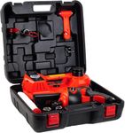 ROGTZ Upgraded 5 Ton Hydraulic Car Jack Kit, All-in-One 12V Floor Jack with Impact Wrench and Air Pump, 5-in-1 Tire Change Emergency Repair Set for Car SUV Truck