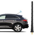 Black Antenna Replacement 7 Inch Compatible with Hyundai Santa Fe Elantra Tucson Accent Kona Veracruz, Infiniti QX60 EX35 EX37 FX35 FX45 QX70 FX37 JX35 Kia Sorento Sportage for FM AM Radio Reception