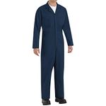 Red Kap Men's Twill Action Back Coverall, Navy, 42