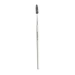 UROPARIS 133 Eye Brush For Makeup | Eyebrow Brush and Spooly with Wooden Handle | Natural Bristles, Brass Accents - Silver (1 Piece)