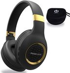 Bluetooth Headphones Over-Ear, PowerLocus Wireless Headphones, Hi-Fi Stereo Deep Bass, Soft Earmuffs Foldable Headphone with Built-in Microphone, Wireless and Wired Headset for Cell Phones,Tablets, PC