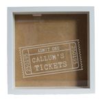 Personalised Ticket Collection Box | Cinema Gig Ticket's Memory Box | Date Night Ticket Keepsake Box | Music Lover Gift | Ticket Stubs Box